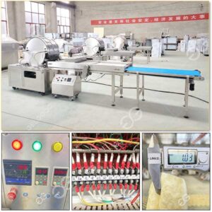 Automatic Spring Roll Wrapper Making Machine 500-1000pcs/h